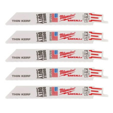 Полотно для шабельних пил THIN KERF MILWAUKEE, 150х1,0мм, (5шт), (метал)