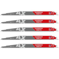 Полотно для шабельних пил AX CARBIDE MILWAUKEE, 300х5мм, (5шт), (деревина з цвяхами)