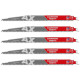 Полотно для шабельних пил AX CARBIDE MILWAUKEE, 300х5мм, (5шт), (деревина з цвяхами)