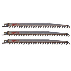 Полотно для шабельних пил MILWAUKEE, 240х8,5 мм, (3шт), (деревина, пластик)