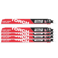 Полотно для шабельних пил TORCH CARBIDE NITRUS MILWAUKEE, 230х3,1мм, (5шт), (метал)