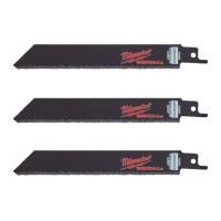 Полотно для шабельних пил Carbide Grit MILWAUKEE, 150мм, (3шт) (чавун, абразивні матеріали, фіберглас)