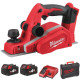 Рубанок акумуляторний MILWAUKEE, M18 BP-402C, 82мм (зарядний пристрій М12-18 С, 2 акумулятори М18 В4 4Аг, кейс)