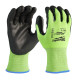 Рукавиці робочі сигнальні Hi-Vis MILWAUKEE, з опором порізам 2/B рівня, розмір 10/XL