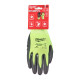 Рукавиці робочі сигнальні Hi-Vis MILWAUKEE, з опором порізам 3/C рівня, розмір 9/L