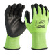 Рукавиці робочі сигнальні Hi-Vis MILWAUKEE, з опором порізам 3/C рівня, розмір 11/XXL