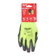Рукавиці робочі сигнальні Hi-Vis MILWAUKEE, з опором порізам 2/B рівня, розмір 9/L