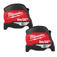 Набір магнітних рулеток MILWAUKEE, GEN 4 8м/26ft (ширина 30мм) (2шт)