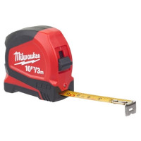 Рулетка MILWAUKEE з LED підсвіткою, 3м/10фт (12мм)