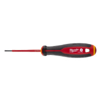 Викрутка з тригранною рукояткою ізольована VDE MILWAUKEE, SL 0,4х2,5х75