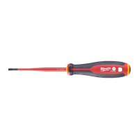 Викрутка з тригранною рукояткою ізольована VDE MILWAUKEE, SL 0,8х4,0х100мм