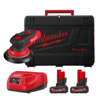 Шліфмашина ексцентрикова акумуляторна MILWAUKEE M12 FROS2.5-502X O150мм (ЗП+2акум.Х5Аг+HD кейс)