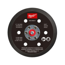 Підошва шліфувальна MILWAUKEE FROSBPHP150, O150мм, 6 отв. для M12 FROS (жорстка з PSA)