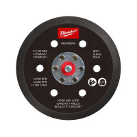 Підошва шліфувальна MILWAUKEE FROSBPSH150, O150мм, 6 отв. для M12 FROS (м'яка з ліпучкою )