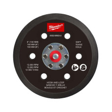 Підошва шліфувальна MILWAUKEE FROSBPSH150, O150мм, 6 отв. для M12 FROS (м'яка з ліпучкою )