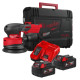 Шліфмашина ексцентрикова акумуляторна безщіткова MILWAUKEE, M18 FROS125-502X, діаметр 125мм (зарядний пристрій М12-18 FC. 2 акум