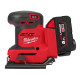 Шліфмашина вібраційна акумуляторна MILWAUKEE, M18 BQSS-502B, 113х104мм (зарядний пристрій М12-18 С, 2 акумулятори М18 В5 5Аг, су