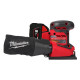 Шліфмашина вібраційна акумуляторна MILWAUKEE, M18 BQSS-502B, 113х104мм (зарядний пристрій М12-18 С, 2 акумулятори М18 В5 5Аг, су