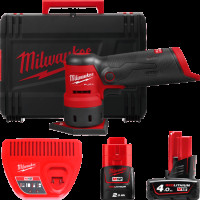Шліфмашина вібраційна акумуляторна безщіткова MILWAUKEE, M12 FDSS-422X (зарядний пристрій С12 С, 1 акумулятор М12 В2 2Аг, 1 акум
