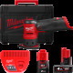 Шліфмашина вібраційна акумуляторна безщіткова MILWAUKEE, M12 FDSS-422X (зарядний пристрій С12 С, 1 акумулятор М12 В2 2Аг, 1 акум
