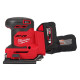 Шліфмашина вібраційна акумуляторна MILWAUKEE, M18 BQSS-502B, 113х104мм (зарядний пристрій М12-18 С, 2 акумулятори М18 В5 5Аг, су