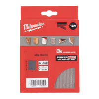 Сітка шліфувальна PG Mesh HL MILWAUKEE, 115х107мм, зерно 240, (10шт)