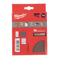 Набір сіток шліфувальних PG Mesh HL MILWAUKEE, 115х107мм, (10шт)