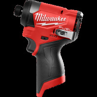 Шуруповерт ударний акумуляторний безщітковий 1/4'' HEX MILWAUKEE, M12 FID2-0, 170Нм (каркас, кліпса для реміня, тримач для біт,