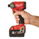 Шуруповерт ударний гідравлічний акумуляторний безщітковий 1/4'' HEX MILWAUKEE, M18 FQID-502X, 50Нм (зарядний пристрій M12-18 FC,