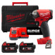 Шуруповерт ударний гідравлічний акумуляторний безщітковий 1/4'' HEX MILWAUKEE, M18 FQID-502X, 50Нм (зарядний пристрій M12-18 FC,