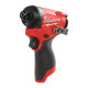 Шуруповерт ударний акумуляторний безщітковий 1/4'' HEX MILWAUKEE, M12 FID2-0, 170Нм (каркас, кліпса для реміня, тримач для біт,