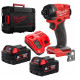 Шуруповерт ударний акумуляторний MILWAUKEE, M18 FID3-502X, 226Нм (зарядний пристрій M12-18 FC, 2 акумулятори М18 В5 5 Аг, кліпса