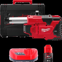 Система видалення пилу для перфораторів акумуляторна MILWAUKEE, M12 DE-201X (зарядний пристрій С12 С, 1 акумулятор М12 В2 2Аг, H