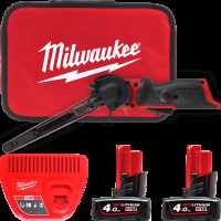 Шліфмашина стрічкова акумуляторна безщіткова MILWAUKEE, M12 FBFL13-402B, 13мм (зарядний пристрій С12 С, 2 акумулятори М12 В4 4Аг
