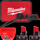 Шліфмашина стрічкова акумуляторна безщіткова MILWAUKEE, M12 FBFL13-402B, 13мм (зарядний пристрій С12 С, 2 акумулятори М12 В4 4Аг