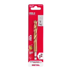 Свердло по металу RedHEX SHOCKWAVE™ HSS-TiN MILWAUKEE, діаметр 11,0х125х80мм