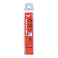 Свердло по металу THUNDERWEB HSS-G MILWAUKEE DIN338, діаметр 7,3х109х69мм, (5шт), пластикова коробка