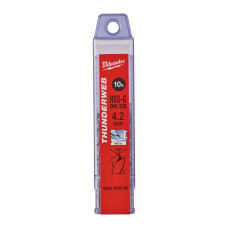 Свердло по металу THUNDERWEB HSS-G MILWAUKEE DIN338, діаметр 4,2x75х43мм, (10шт), пластикова коробка
