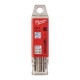 Свердло по металу HSS-G MILWAUKEE DIN1897, діаметр 3,7х52х20мм, скорочене, (10шт), пластикова коробка