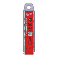 Свердло по металу THUNDERWEB HSS-G MILWAUKEE DIN338, діаметр 6,4x101х63мм, (10шт)