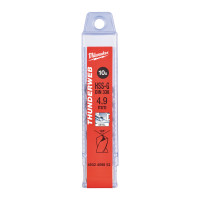 Свердло по металу THUNDERWEB HSS-G MILWAUKEE DIN338, діаметр 4,9х86х52мм, (10шт), пластикова коробка