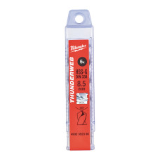 Свердло по металу THUNDERWEB HSS-G MILWAUKEE DIN338, діаметр 7,5x109х69мм, (5шт), пластикова коробка