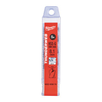 Свердло по металу THUNDERWEB HSS-G MILWAUKEE DIN338, Ø8,1х117мм, (5шт)