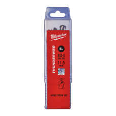 Свердло по металу THUNDERWEB HSS-G MILWAUKEE DIN338, діаметр 11,5x142х94мм, (5шт)