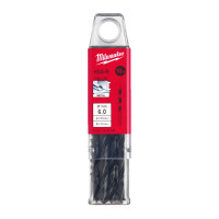 Свердло по металу HSS-R MILWAUKEE DIN338, діаметр 6,0х93х57мм, (10шт), пластикова коробка