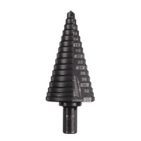 Свердло ступінчасте Step Drill COBALT ALCRN MILWAUKEE, діаметр 6-35мм з кроком 2-3мм