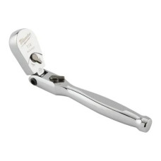 Тріскачка хромована шарнірна для головок 1/4'' MILWAUKEE, 140мм