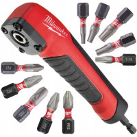 Насадка кутова SHOCKWAVE + 10 бит SHOCKWAVE 25мм MILWAUKEE