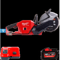 Машина відрізна акумуляторна безщіткова MILWAUKEE, M18 FCOS230-121, діаметр 230мм (зарядний пристрій М12-18 FC, 1 акумулятор М18
