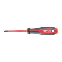 Викрутка з тригранною рукояткою ізольована VDE MILWAUKEE, PZ/SL1х80мм